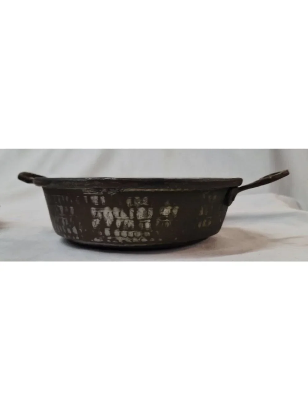Vintage Brass & Copper Egg Poacher Pan With Dual Handles Four Egg Wells Durable